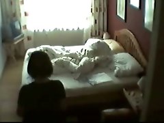 My mum in her bedroom masturbating. Hidden cam
