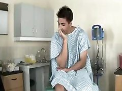 Hawt blonde nurse checks out his ramrod and decides to fuck it