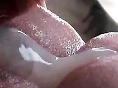 Kacey Swallows Cum in Her First Spermcam Blow up